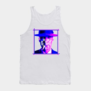 oppenheimer movie 2023 cyllian murphy themed graphic design by ironpalette Tank Top